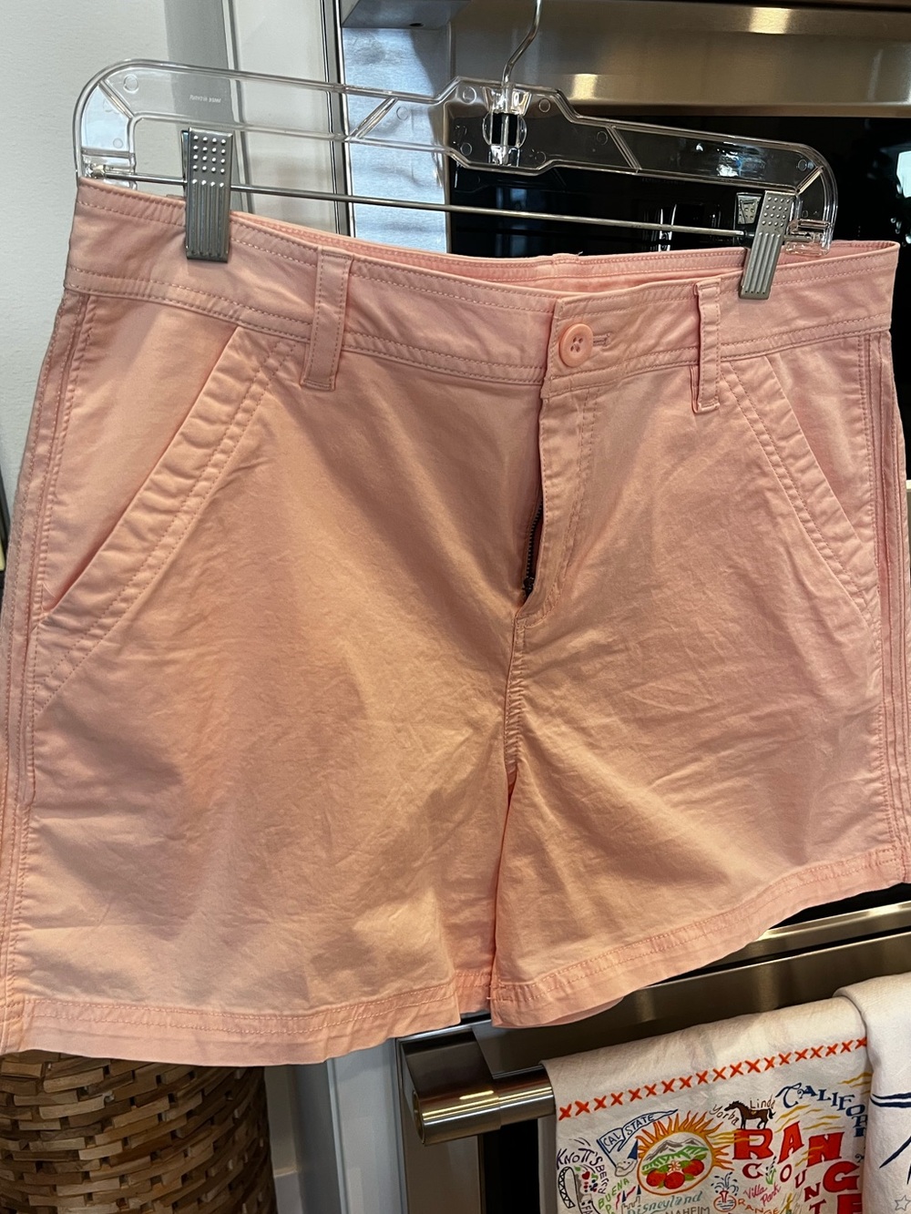 Women's Eddie Bauer Pink Casual Cotton Shorts